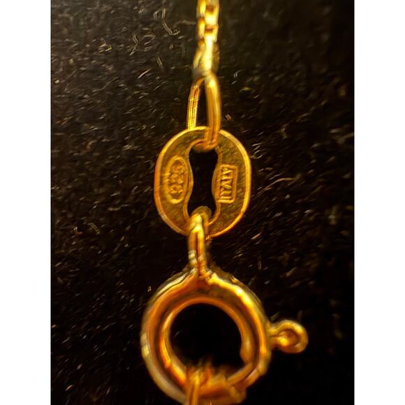 1ct Moissanite Vermeil over stamped 925 Necklace - Picture 6 of 6